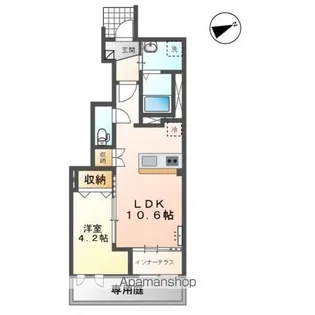 ヴェルニース【1階】の間取り