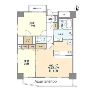 プライムアーバン西日暮里【8階】の間取り