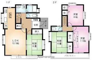 東京都青梅市駒木町3丁目【一戸建】の間取り
