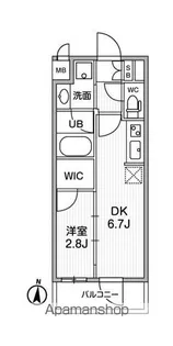 東京都江東区毛利1丁目【マンション】の間取り