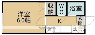 パルリバーハイツ【202号室】の間取り