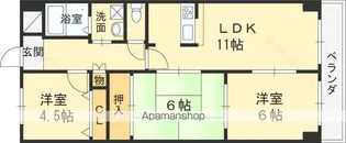 ルファール夙川【3階】の間取り