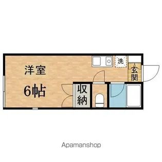 コーポ亀龍【201号室】の間取り