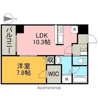 さくらHILLSリバーサイドWEST【1105号室】の間取り