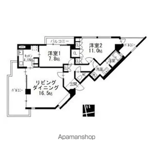 NS21やごと【2階】の間取り