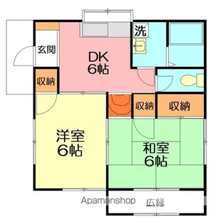 横内ハイツ【2階】の間取り