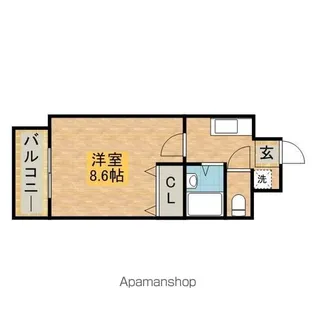 THE GLADE RESIDENCE EAST【8階】の間取り