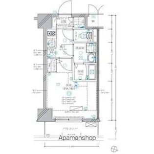 ディアレイシャス東別院4【9階】の間取り