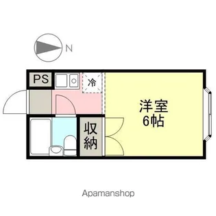 パンスリーK【202号室】の間取り