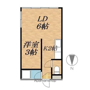 スカイパレスⅦ【2階】の間取り