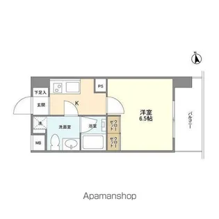 グランテール代々木【5階】の間取り