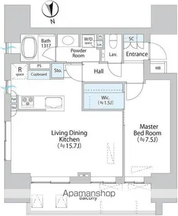 パークホームズ本郷三丁目【5階】の間取り