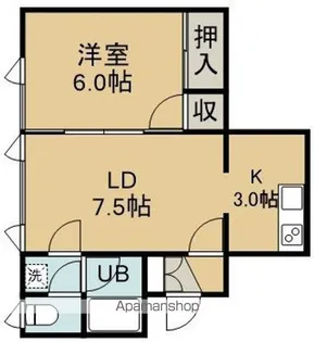 サンロード桔梗(サンロードキキョウ)【101号室】の間取り