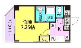 フローレンス塚口【203号室】の間取り