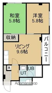 柏木コーポ【302号室】の間取り