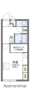 レオパレスTOKOO【105号室】の間取り