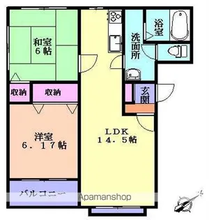 ハーモニーライフ【301号室】の間取り