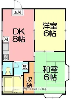 湘南ハイツ【1階】の間取り