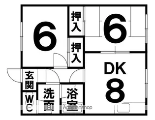 ちるはうす【202号室】の間取り