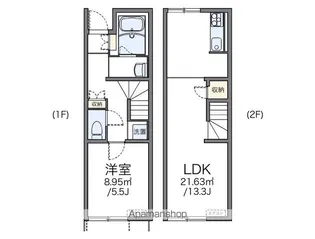 レオネクストクレセント【108号室】の間取り