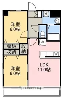 レイクサイドガーデン緑ヶ丘【3階】の間取り