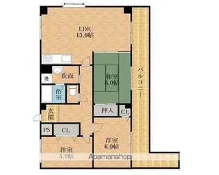 BREEZE COURT【205号室】の間取り