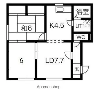 ハイム北(ハイムキタ)【202号室】の間取り