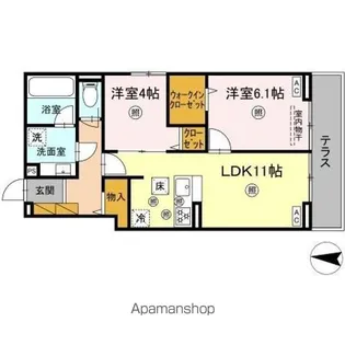 BーKUBUS(ビークブス)【1階】の間取り