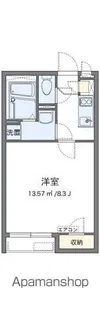 クレイノサンライズ楠【203号室】の間取り