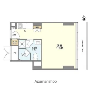 フロンティアレジデンスザタワー品川【19階】の間取り