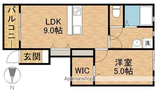LOTUS坪井【1階】の間取り
