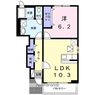 ウィズヒルⅡ【1階】の間取り