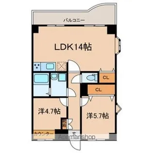 TEK小金井ハイツ【203号室号室】の間取り