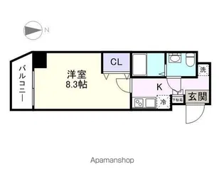 BPRレジデンス下高井戸【2階】の間取り