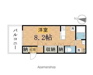 グランコート高尾町【201号室】の間取り