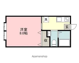 ウエストウッド左近Ⅱ【2階】の間取り