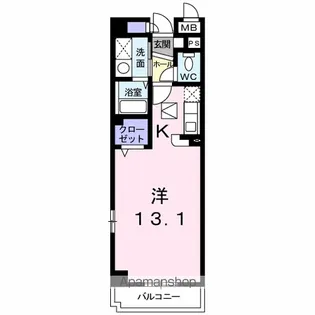 カーサ・ミレニアム【211号室】の間取り
