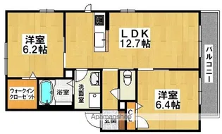 シャーメゾンエクラージュ モズ【2階】の間取り