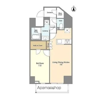 グランカーサ三ノ輪Ⅳ【3階】の間取り