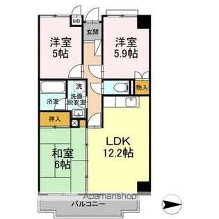 エスポワール小金井【3階】の間取り