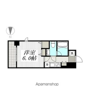 SHOKEN RESIDENCE横浜桜木町【3階】の間取り