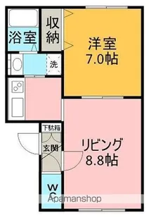 北海道網走市字呼人【アパート】の間取り
