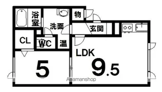 ナチュールⅠ【203号室】の間取り