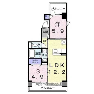 レパラール関口【2階】の間取り