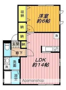 OLIVE HOUSE【202号室】の間取り