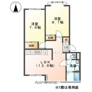 フィールド ステージ Ⅰ【1階】の間取り