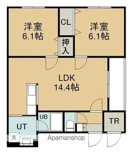 ベルディA【2階】の間取り