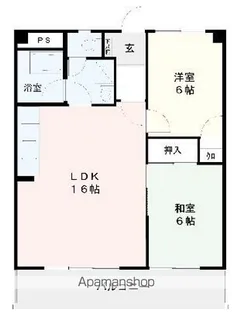 エクセレント野間【5階】の間取り