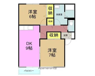 セジュールME諏訪B棟【203号室】の間取り