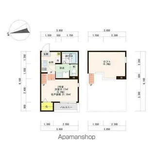 ロフトレジデンス新守山【2階】の間取り